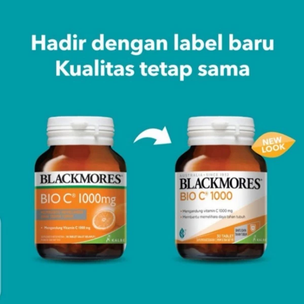 (BPOM) BLACK MORES BLACKMORES BIO C VITAMIN C 1000 MG 30 kapsul Suplemen and Vitamin