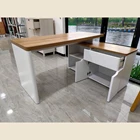 Staff Work Desk Minimalist L Study Desk LIBRE 150ECARBP2 RIVIERA-WHITE 7
