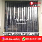 PVC STRIP HANGER BRACKET CURTAIN CUSTOM PLASTIC CURTAINS FULL SIZE L BRACKET HANGER JAKARTA 3