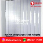 TIRAI PVC STRIP CURTAIN TIRAI PLASTIK Ribbed Clear 2mm 20cm per Roll JAKARTA 2