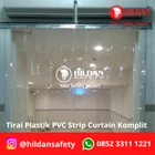 TIRAI PVC STRIP CURTAIN TIRAI PLASTIK CURTAIN Lengkap BRACKET HANGER JAKARTA 3