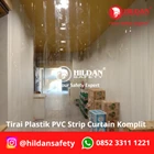 TIRAI PVC STRIP CURTAIN TIRAI PLASTIK CURTAIN Lengkap BRACKET HANGER JAKARTA 1