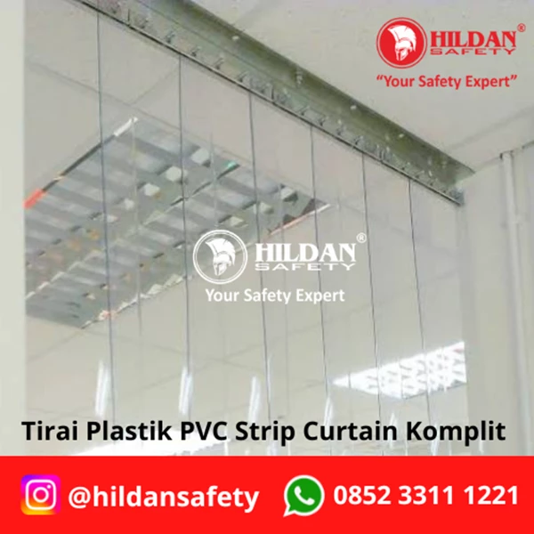 TIRAI PVC STRIP CURTAIN TIRAI PLASTIK CURTAIN Lengkap BRACKET HANGER JAKARTA