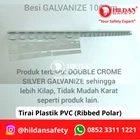 PLASTIC CURTAIN PVC STRIP CURTAIN Complete L=1m T=2m Clear 5 strands JAKARTA  3