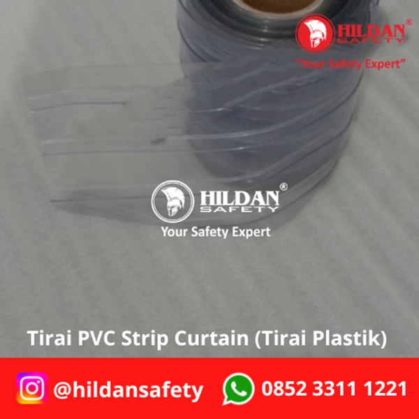 PVC STRIP CURTAIN PLASTIC CURTAINS Ribbed POLAR Minus Temperature per Roll JAKARTA