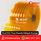 TIRAI PVC SHEET CURTAIN GORDEN TIRAI PLASTIK PER METER ORANGE BENING CLEAR 1MM 120C JAKARTA 2