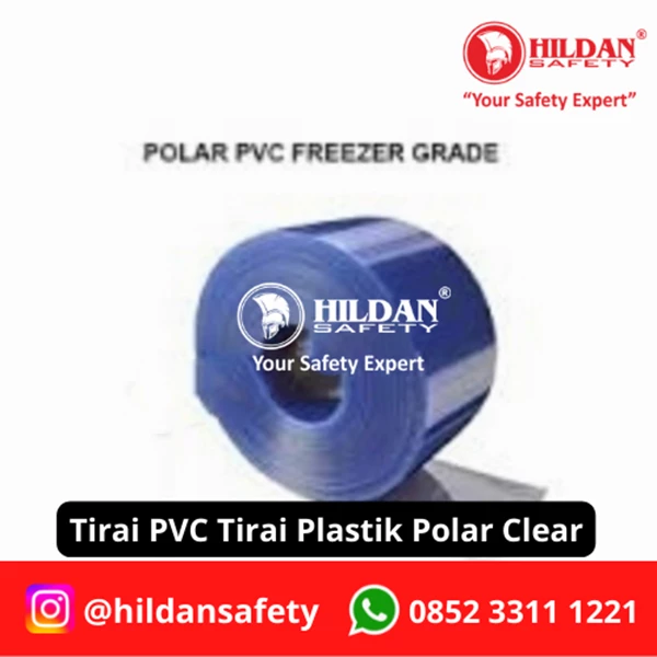 TIRAI PVC STRIP CURTAIN/ TIRAI PLASTIK POLAR SUHU MINUS PER ROLL CLEAR BENING JAKARTA 
