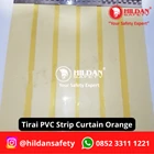 PVC STRIP CURTAIN PLASTIC CURTAINS WIDE= 1.2M HEIGHT= 2M ORANGE JAKARTA 3