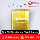 PVC STRIP CURTAIN PLASTIC CURTAINS WIDE=1M HEIGHT=2M ORANGE JAKARTA 1