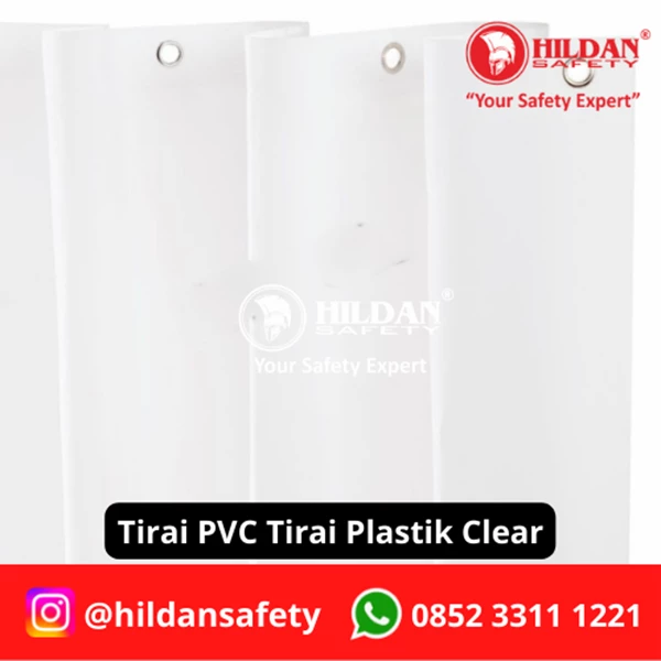 TIRAI PVC SHEET CURTAIN TIRAI PLASTIK PER METER WARNA CLEAR 2MM 120CM