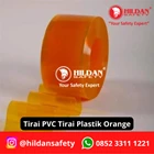 PVC STRIP CURTAIN / PLASTIC CURTAINS PER ROLL ORANGE COLOR 3MM 20CM JAKARTA 1