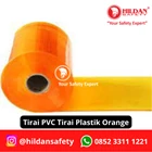 TIRAI PVC STRIP CURTAIN/ TIRAI PLASTIK PER ROLL WARNA ORANGE 3MM 20CM JAKARTA 2