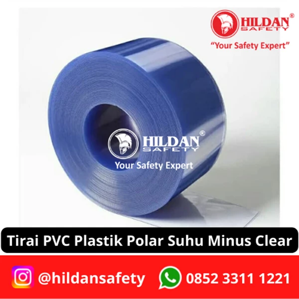 TIRAI PVC CURTAIN / TIRAI PLASTIK POLAR SUHU MINUS PER METER CLEAR JAKARTA