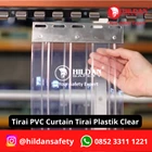 PVC CURTAIN CURTAIN / RIBBED PLASTIC CURTAINS 3MM 30CM PER METER CLEAR COLOR JAKARTA 3