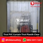 PVC CURTAIN CURTAIN / RIBBED PLASTIC CURTAINS 3MM 30CM PER ROLL CLEAR COLOR JAKARTA 2