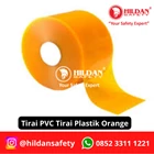 TIRAI PVC STRIP CURTAIN / TIRAI PLASTIK 3MM 30CM PER METER WARNA ORANGE JAKARTA 2