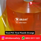PVC STRIP CURTAIN PLASTIC CURTAINS 3MM 30CM PER ROLL ORANGE COLOR JAKARTA 3