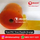 TIRAI PVC STRIP CURTAIN TIRAI PLASTIK 3MM 30CM PER ROLL WARNA ORANGE JAKARTA 1