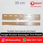 HANGER BRACKET GANTUNGAN S/S 30CM UNTUK PASANG TIRAI PVC TIRAI PLASTIK JAKARTA 1