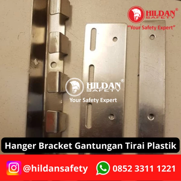 HANGER BRACKET GANTUNGAN S/S 30CM UNTUK PASANG TIRAI PVC TIRAI PLASTIK JAKARTA