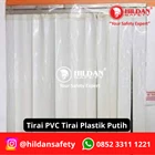 PVC STRIP CURTAIN PLASTIC CURTAINS PER METER WHITE / WHITE JAKARTA 3