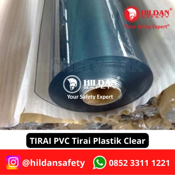 PVC SHEET CURTAIN / PLASTIC CURTAINS PER METER CLEAR 1MM 120CM JAKARTA