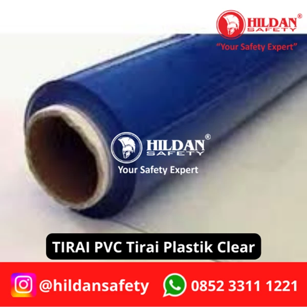 TIRAI PVC SHEET CURTAIN/GORDEN TIRAI PLASTIK PER METER  CLEAR 1MM 120CM JAKARTA