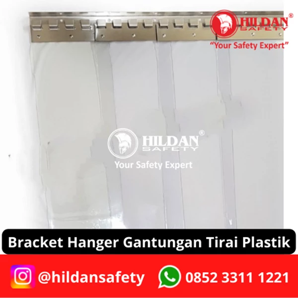 BRACKET / BRACKET / BRACKET HANGER - S/S HANGER FOR PVC STRIP CURTAIN CURTAIN JAKARTA