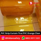 PVC STRIP CURTAIN / PVC CURTAIN METERAN COLOR ORANGE CLEAR / ORANGE TRANSPARENT JAKARTA 4