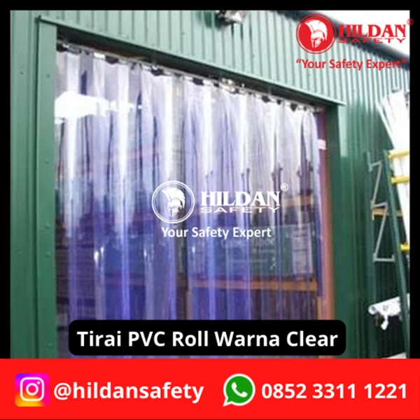 PVC STRIP CURTAIN / TIRAI PVC ROLL WARNA CLEAR JAKARTA