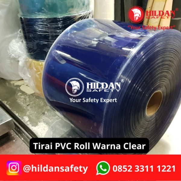 PVC STRIP CURTAIN / TIRAI PVC ROLL WARNA CLEAR JAKARTA