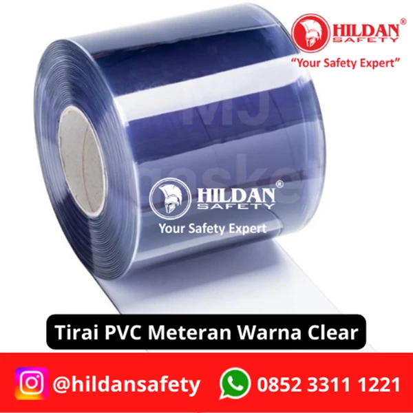 PVC STRIP CURTAIN / TIRAI PVC METERAN WARNA CLEAR JAKARTA