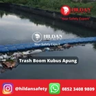 FLOATING CUBE FOR TRASH BOOM BARRIERING WASTE 1