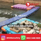 FLOATING CUBE FOR TRASH BOOM BARRIERING WASTE 3