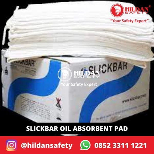SLICKBAR OIL ABSORBENT PAD OIL LAP PENYERAP MINYAK 