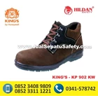 Safety shoes KINGS Short KP 902 KW Laced Chocolate 1