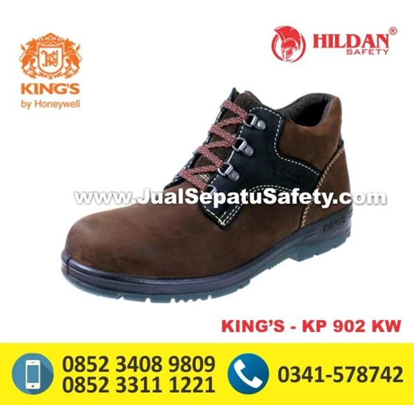 Safety shoes KINGS Short KP 902 KW Laced Chocolate