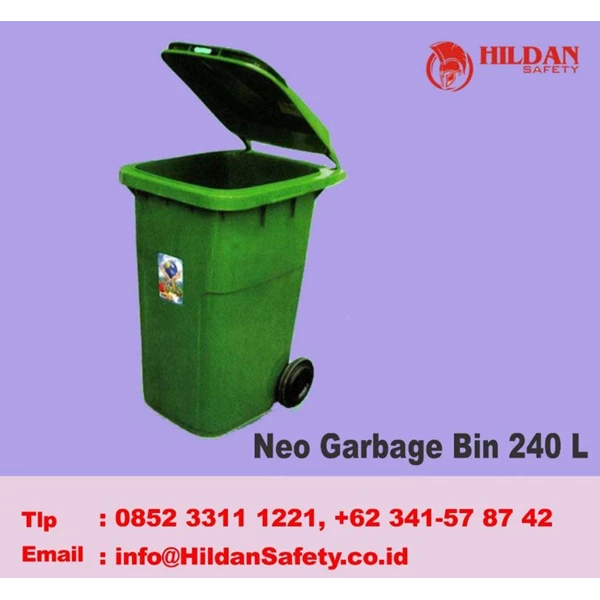 The trash Bin Garbage MASPION Neo Type 240 L Plastic 