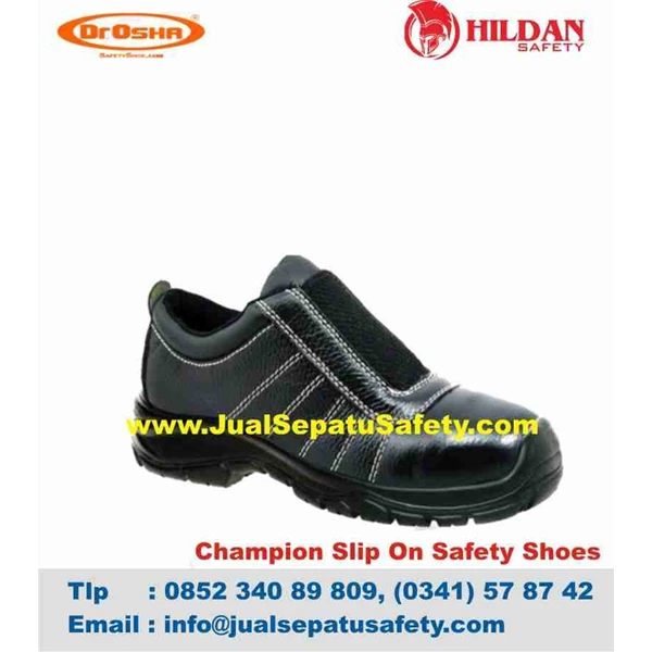 Sepatu Safety DR.OSHA Champion Slip On PU Original