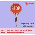 The sign Safety Sign Stop 20 Cm With Handle 1