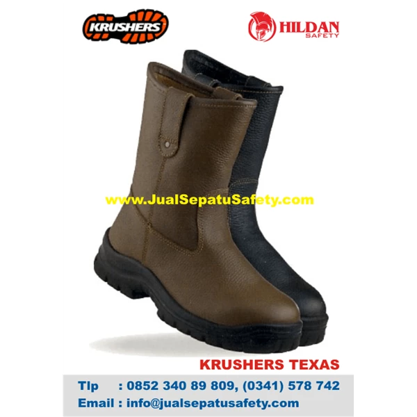 Krusher Safety Shoes Priced Texas Brown