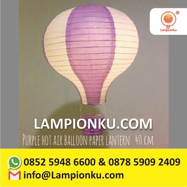 Lampion Balon Udara Kertas Anak