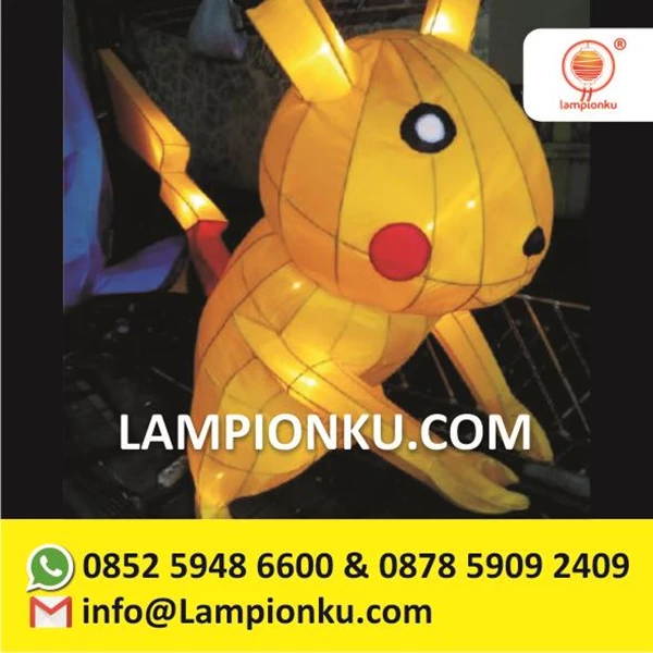 Lampion Taman Karakter Pokemon