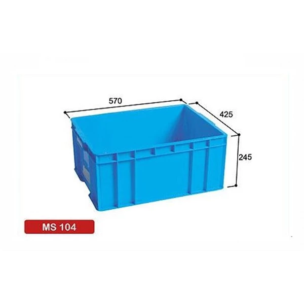 Plastic Stacking Box Vegetable container Blue Type MS 104