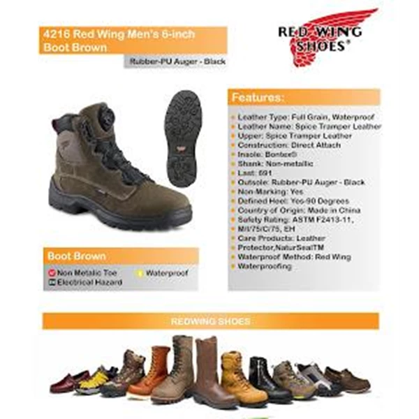 RED WING Safety shoes Type Cheap 4216 