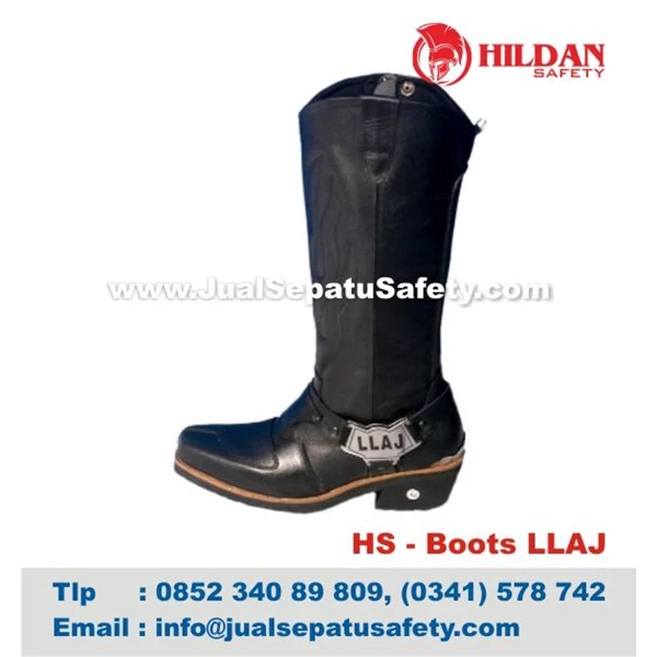 HS - Boots LLAJ  Sepatu Boots Kulit 
