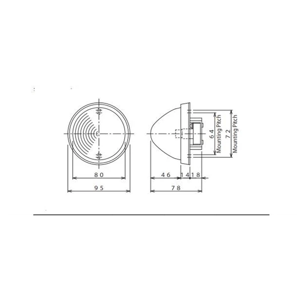 Indicator Lamp  Merk Nittan Type PL - R4 - 30R   