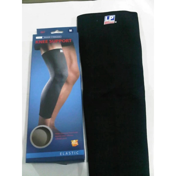 Knee Support (Decker Lutut) Long LP-667 warna Hitam (black)
