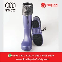 Safety Shoes Boots STICO WBM 22 - Navy with Cuff Cold Storage 