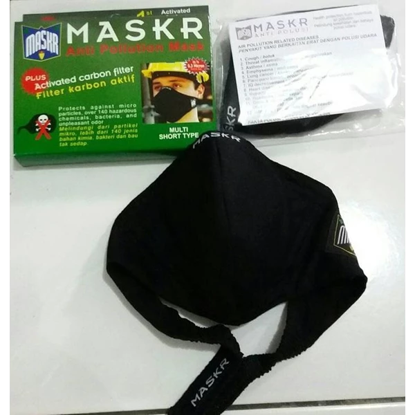 Masker Pendek  Karbon Aktif merk MASKR Grosir
